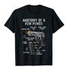 Anatomy Of A Pew Pewer Funny Gun Second Amendment Saying TShirt Cotton Printed On Tops T Shirt Company Mens Clothes Holiday
