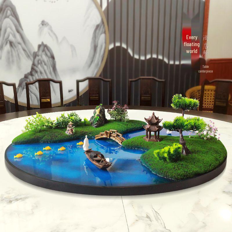 Neues chinesisches Tafelaufsatz: Kreatives künstliches Blumenlandschaftsornament