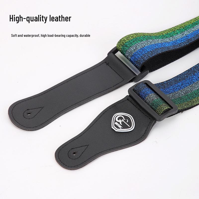 Personalized Polyester Guitar Strap for Folk, Electric, Classical, and Bass Guitars