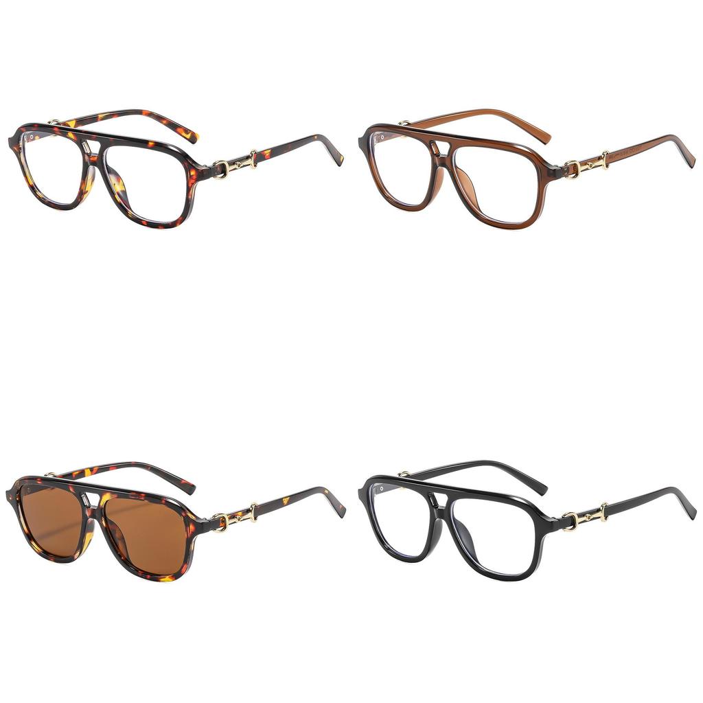 Fashion Oversized Pilot Sunglasses With Uv400 Protection For Outdoor Activities And Trendy Wear