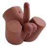 Realistic Penis+Vagina + Anus 3-in-1 Men Women Gay TPE Half Body Sex Doll Soft Lifelike Skin Adult Toy Masturbator Products