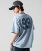 GLACK Gt124 Numbering Star Applique T-Shirt (Blue)