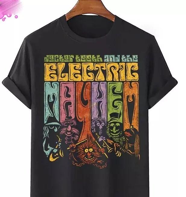 Психоделические Маппеты The Electric Mayhem Футболка, Винтажная футболка Маппеты Унисекс S