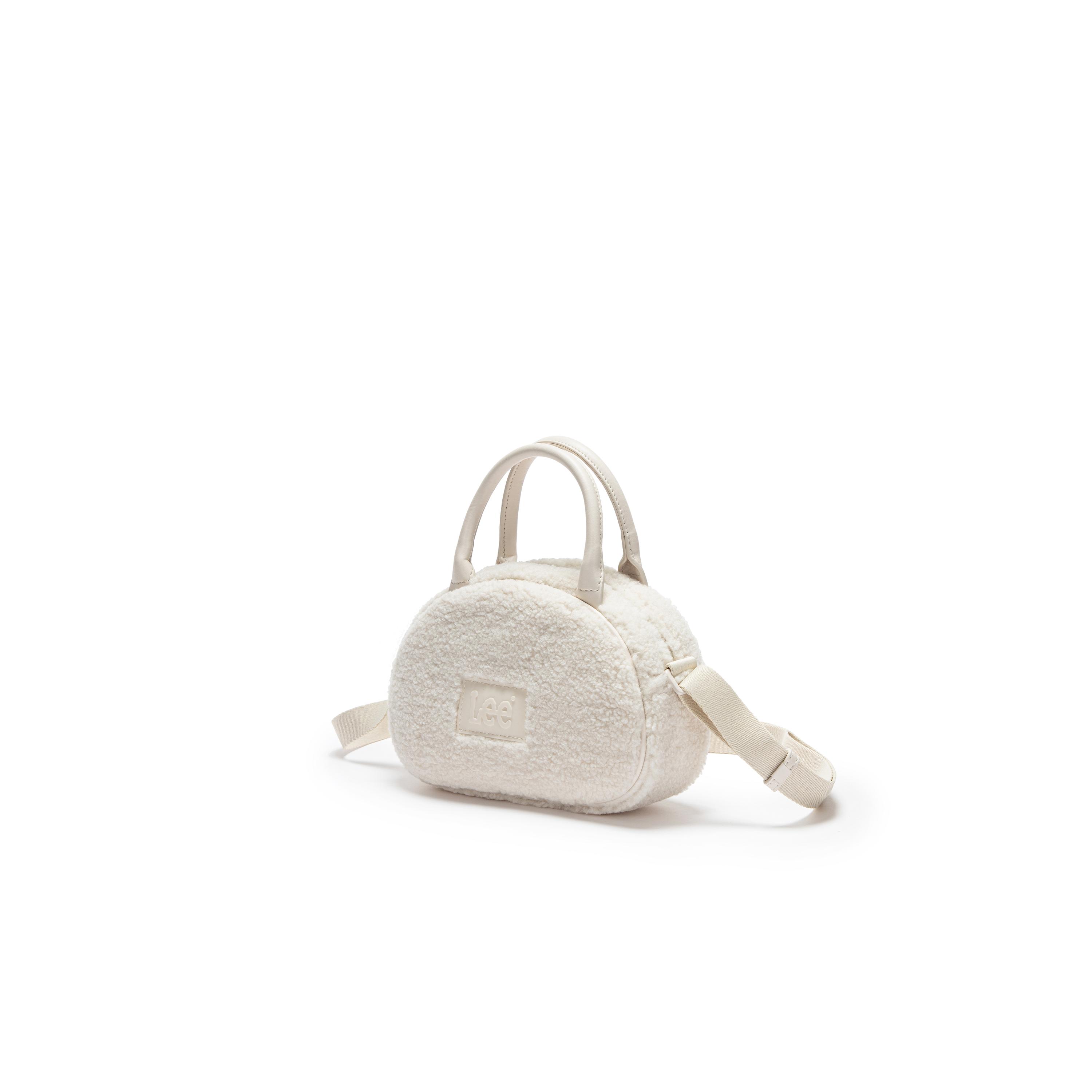 

New Lee Fabric With PU Crossbody Bag Regular Women s Ecru LE240097M-903 23.1*8.1*15.5CM