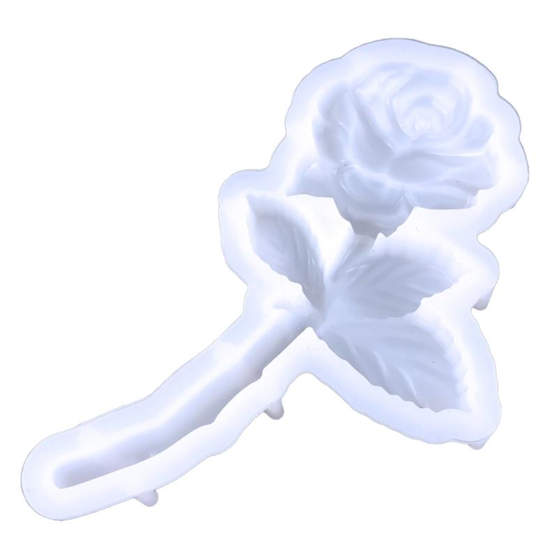 Flower Silicone Resin Mold,Rose Epoxy Resin Casting Mold for DIY Craft Car Pendant Jewelry Making Keychain Silicone Mold