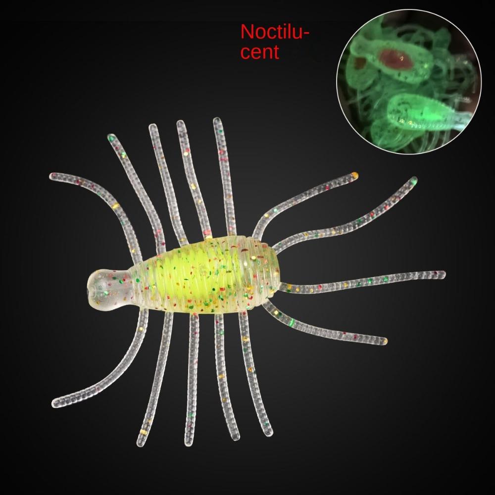 

20PCS Minnow Fishing Soft Lures TPE Artificial Lures New Minnow Lures Ocean Rock Fishing жовтий