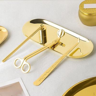 Candle Set Accessories Set, Trimmer, Dipper, Cutter with Tray for