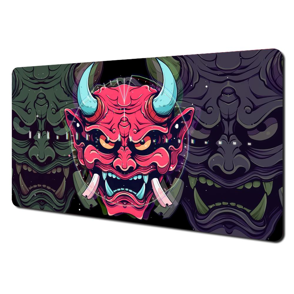 Prajna Mask Pattern Design gaming Mouse Pad Desk Mat office mat pc accessories Keyboard Extended pad Gaming mats tapis de souris