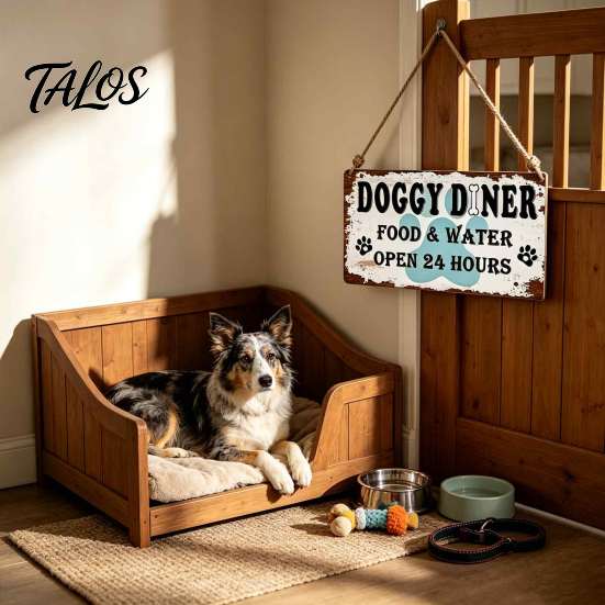 Decorative Wooden Pet Sign House Door Sign, Rustic Farmhouse Dog Wall Hanging Plaque, Theme Home Decoration Vintage Decor, Housewarming Gift