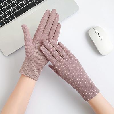 Atmungsaktive Reit-Fahrhandschuhe Anti-UV-Nagelkunst-Fäustlinge Neue Eis-Seidenhandschuhe Geschenk