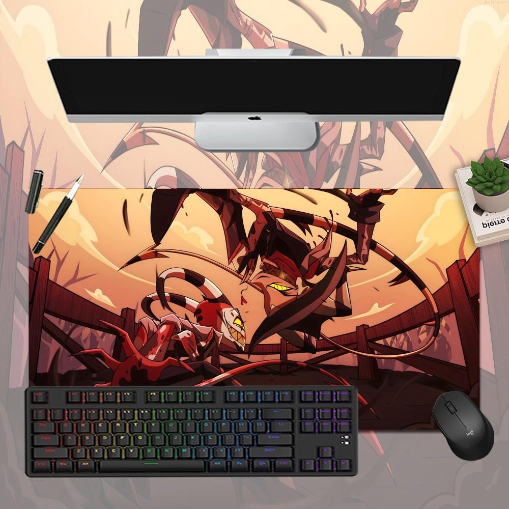 Cartoon H-Helluva Boss Terror Mousepad Boy Pad Natural Rubber Gaming Desk Mat Size For Gameing World Of Tanks CS GO Zelda