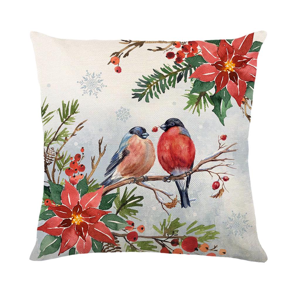 Christmas Reindeer & Snowflake Pillowcase for Home Decoration