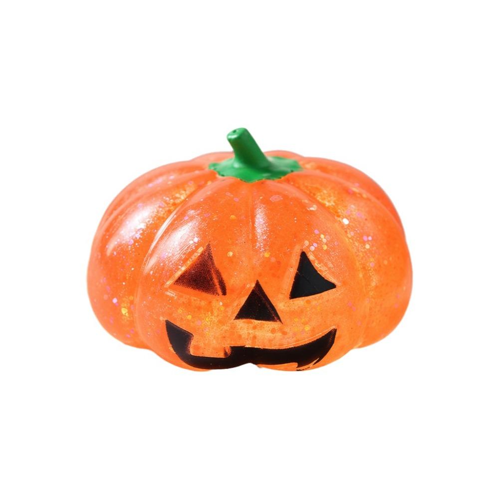 Soft Texture Halloween Pumpkin Squeeze Toy Glittering Fidget Sensory  Kids Adults