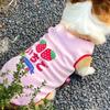 Breathable Dog Vest Strawberry Pattern Cooling Vest Cute Dog Tank Top  Daily Wear
