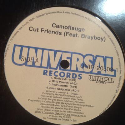 12inch Record CAMOFLAUGE - Cut Friends UNIR205081 Universal Recor 2001 US Rap & Hip-Hop/R&B Used