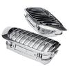 2 Stück Chrom Frontnieren-Grill für E46 M3 325Ci 3er Serie 2-türig 99-06