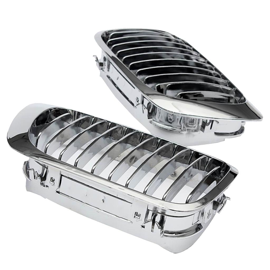 2 Stück Chrom Frontnieren-Grill für E46 M3 325Ci 3er Serie 2-türig 99-06