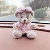 Orsetto Cartone Animato Carino Decorazione Cruscotto Auto Statuina Peluche Ornamento Interno