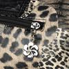 Vintage Leopard Schultertasche Damen Handtasche