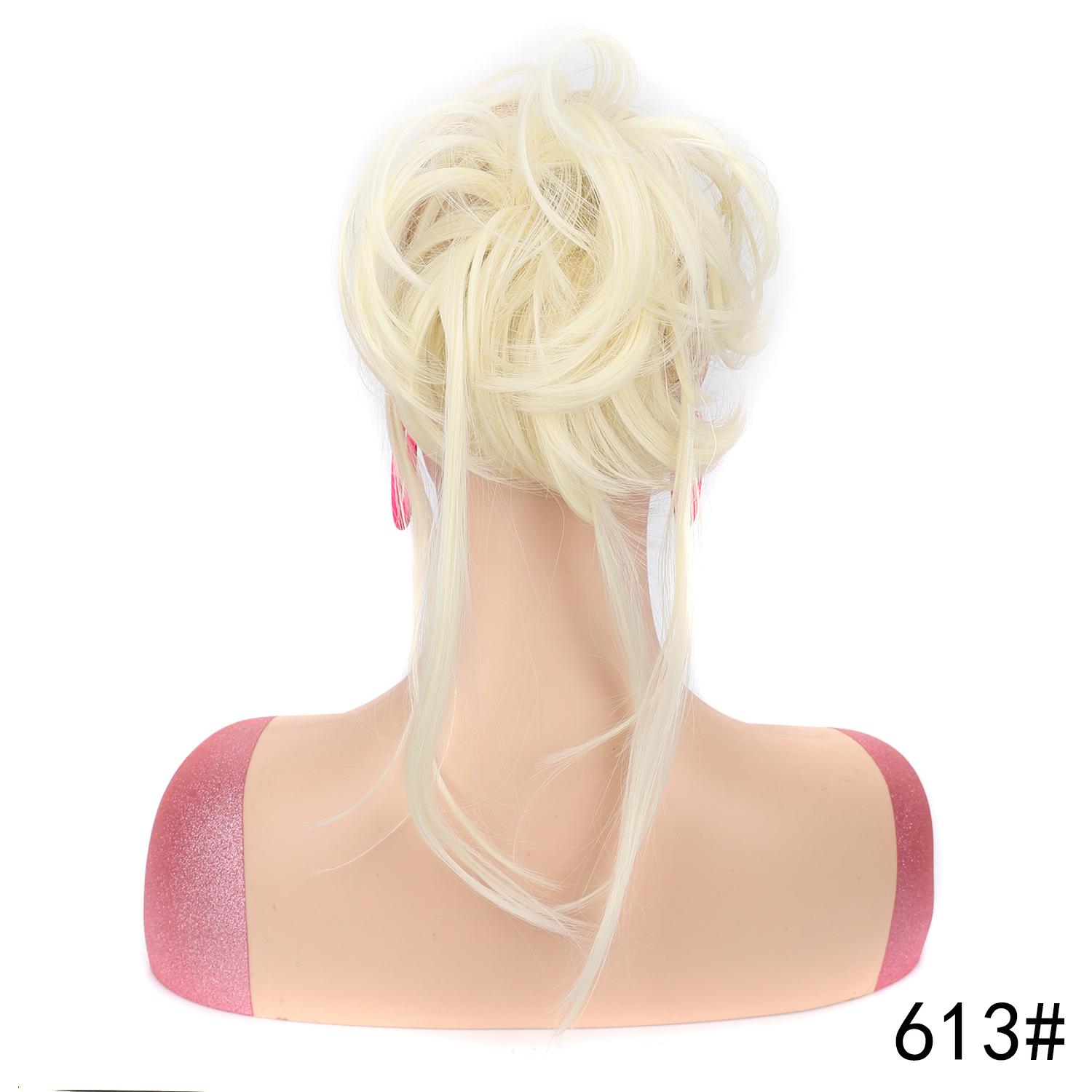 

Curly Hair Messy Bun Long Tousled Updo Scrunchie with Elastic Band Women s Synthetic Hairpiece Instant Effortless Quick Style