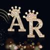 1 Pièce Broches pour Femmes & Hommes Broche Initiale Épingle de Col Strass Cristal Mode A-Z Ton Doré Épingle Corsage