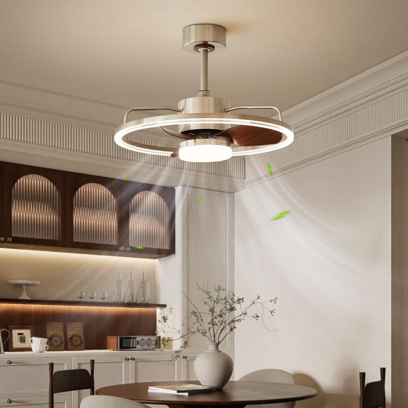 Retro Industrial-Style Ceiling Fan Light for Bedroom or Dining Room