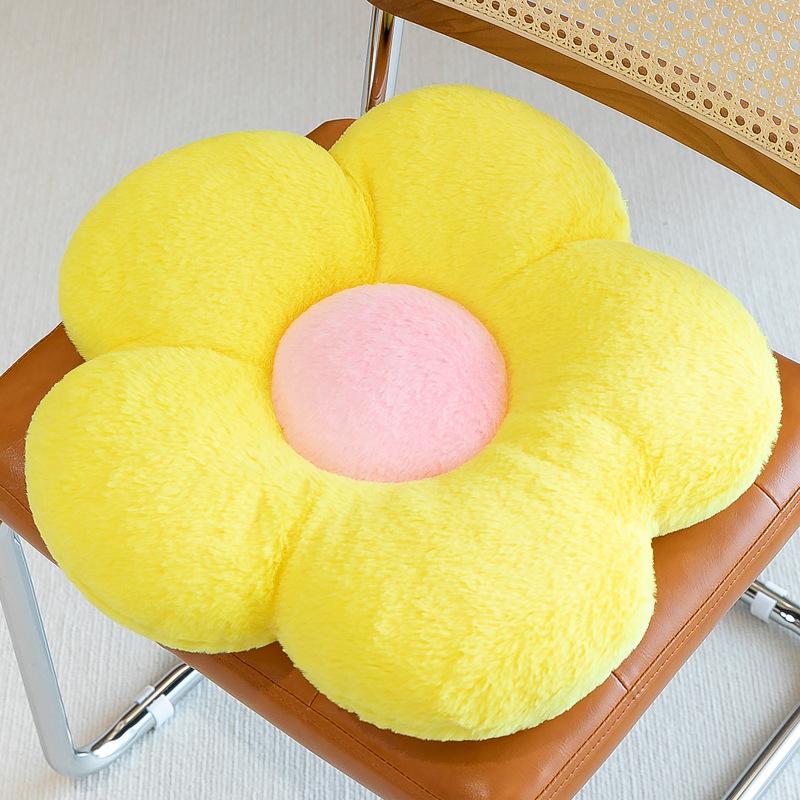 Sunflower Cushion Car Decorative Bay Window Ornaments Nap Pillow Cute Plush Toy Cushion Birthday Gift