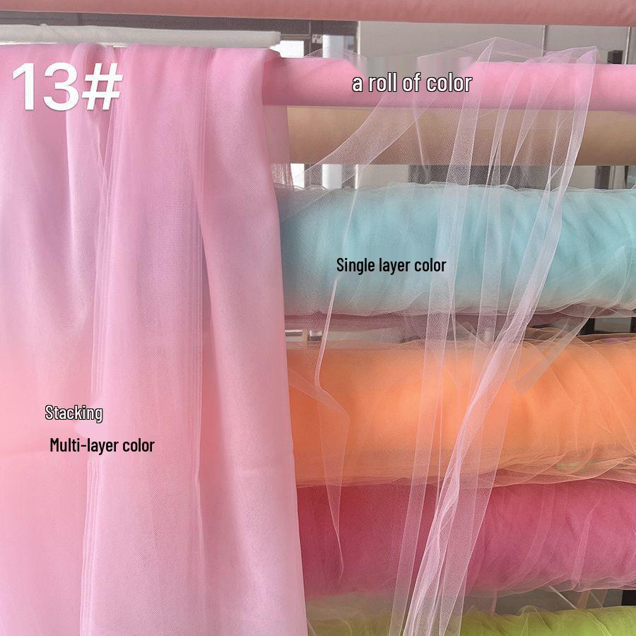 Macaron Sheer Curtain - DIY Decoration for Kindergarten & Festival Chair Environment Creation, Free Shipping