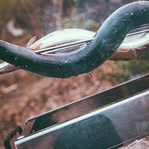 CAMPING MOON MK-8 Twin Wooden Handle Barbecue Skewers, 350mm Long, Set of 8