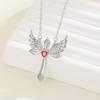 Wings Angel Cross Alloy Necklace Pendant Geometric Jewelry Fashion Gift Women