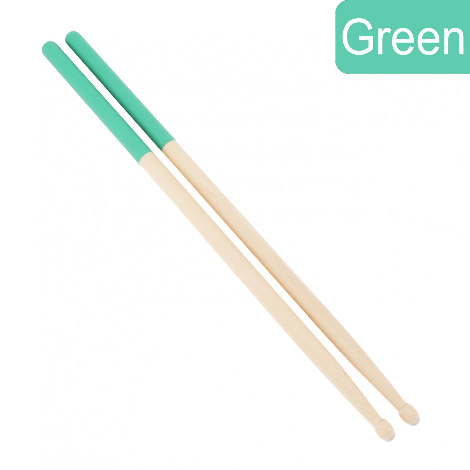 

2 шт., 7А, барабанные палочки, нескользящие, разноцветные, кленовые, музыкальные инструменты, барабанные палочки, деревянные барабанные палочки для детей, студентов/начинающих зелёный