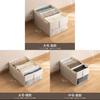Cloth Storage Bin Foldable Cotton Linen Dustproof Organizer For Bedroom Closet Drawers