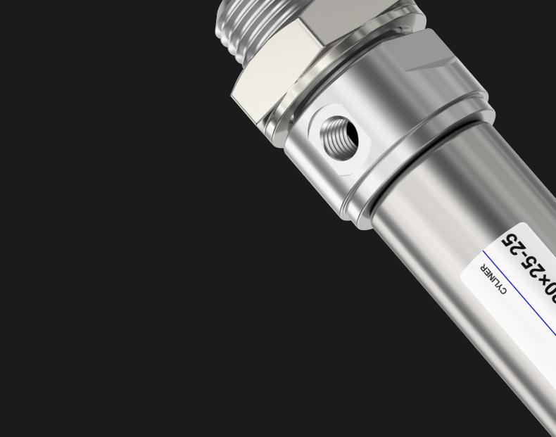 Adjustable Stroke Mini Stainless Steel Pneumatic Cylinder (maj16/20/25/32/40X100-25-50sca)