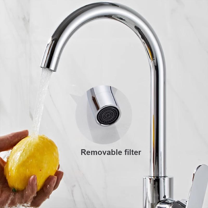Kitchen Sink Faucet Household Splash-proof Boosting Hot And Cold Faucet Hot And Cold Vegetable Wash Basin Dishwashing Pool Sink