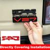 For Chery iCAR V27 ICAUR V27 2026 Car  Sticker Out Black covering Front Grille Trunk Tailgate Metal Emblem Accessories
