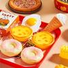 42Pcs Simulation Make Hamburger Fries Pretend Play Food Cooking Game Kid Kitchen Toy Set Montessori Interactive Prop Gift