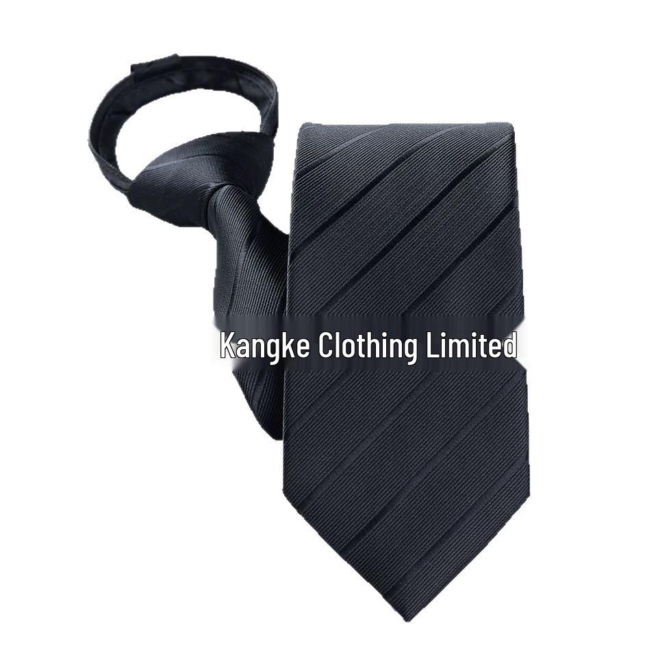 Men's 8cm Zipper Tie: Red, Blue, Black - Korean Style for Weddings and Business