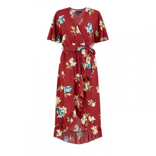Mela London Womens/Ladies Floral V Neck Wrap Dress