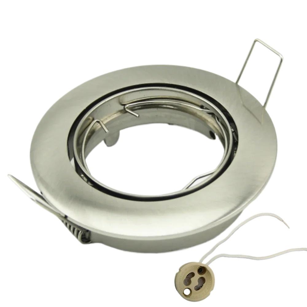 GU10 Lamp Base Ceramic Light Holder Surface Downlight Frame Ceiling Light Fitting Spotlight Frame Housing Downlight  Zinc Alloy