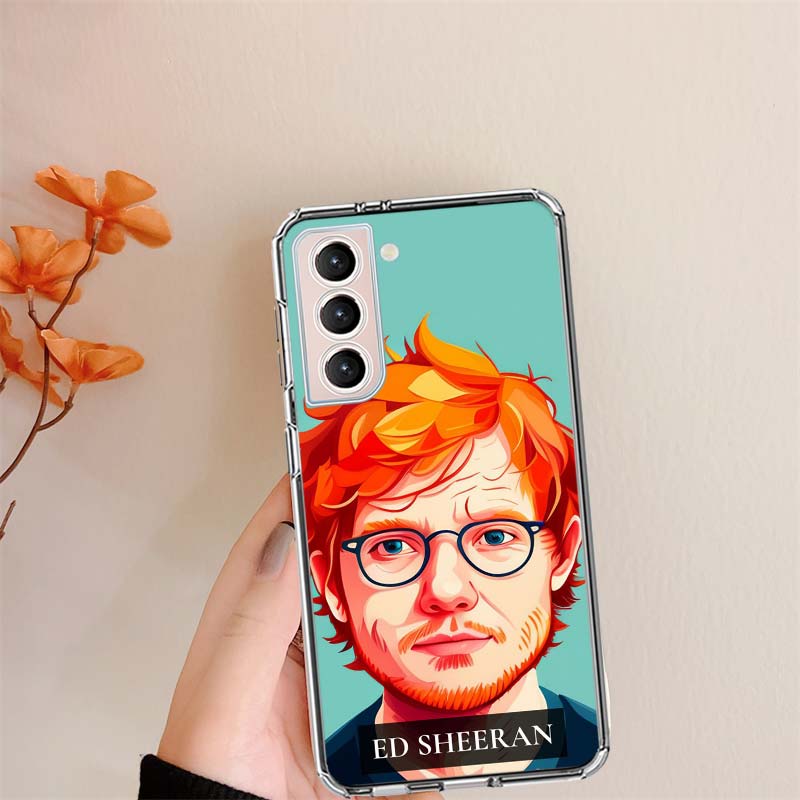 Ed Sheeran Sångare Genomskinliga Fodral för Samsung S26 Ultra Galaxy S25 Edge S24 S23 FE S21 Plus S20 S22 S10 Fodral Mönstrat Kompat
