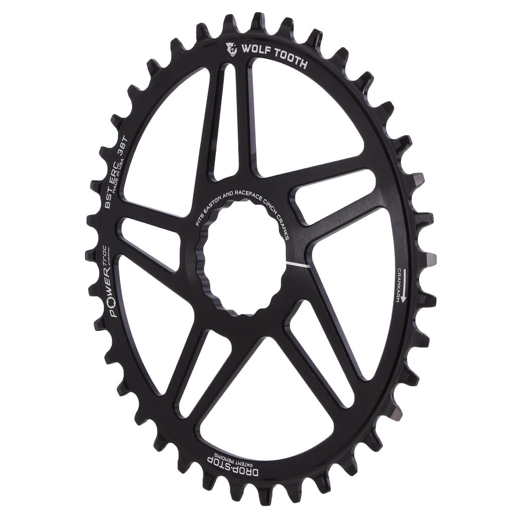 Wolf Tooth Direct Mount Chainring for Easton and Race Face Cinch 38T Compatible with SRAM Flattop