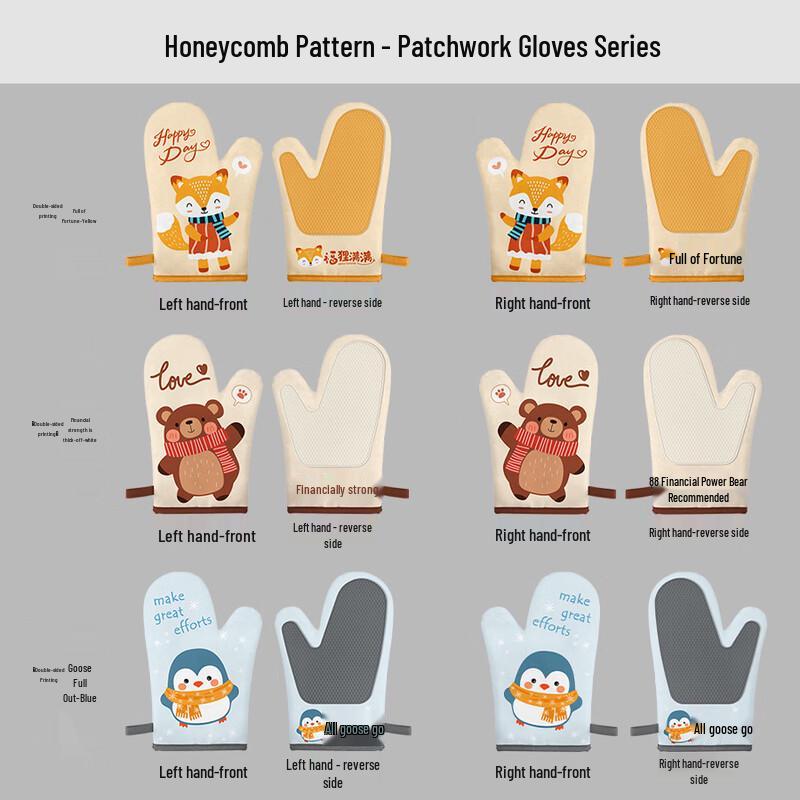 

Silicone & Cotton Heat Resistant Kitchen Glove