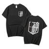 2026 Anime Attack on Titan Bawełniany T-shirt dla Rodziny i Dzieci Ackerman Mikasa Eren Jaeger Grafika z Wiśniami Logo Ubrania Męskie Koszulki