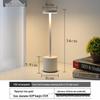 Minimalist I-shaped LED Table Lamp - Rechargeable Touch Metal Design for a Japanese Ambiance