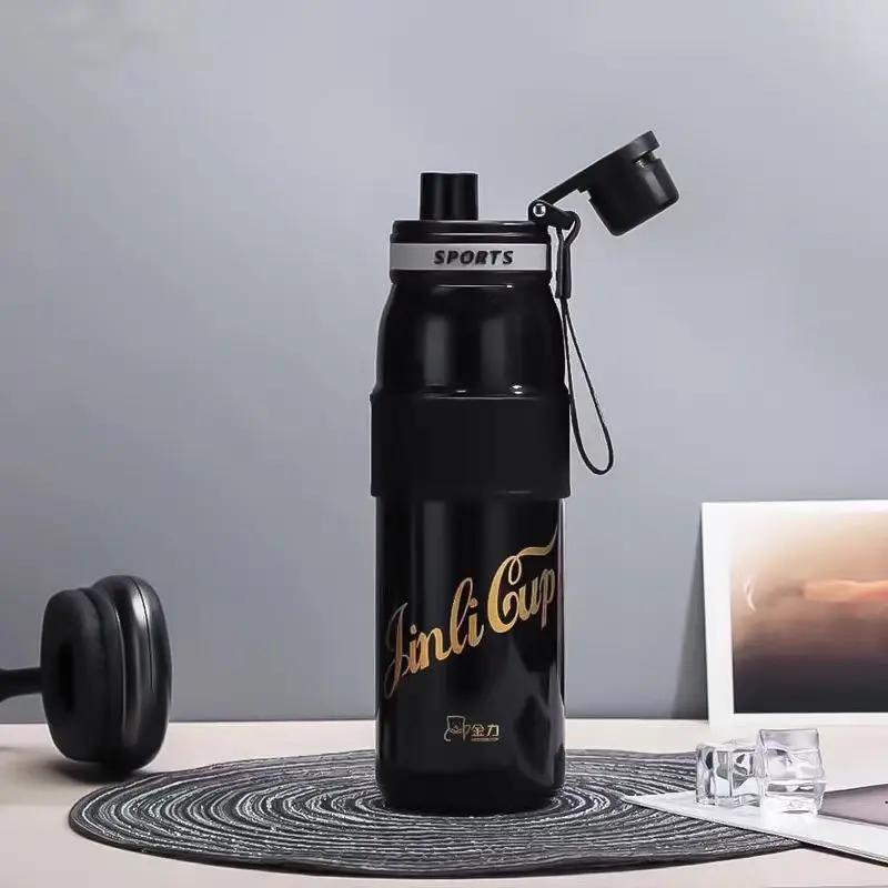 650ML Vacuum Cup Thermos Double Wall Vacuum Flask Outdoor Sport Water Bottle Stainless Steel Thermal Mug Leak Proof