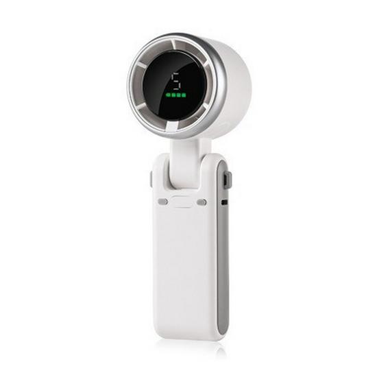 High-Speed Foldable Handheld Mini Fan with USB and Neck Hanging Option белый