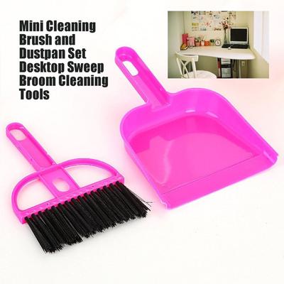 Mini Cleaning Broom Brush and Dustpan Set Broom Desktop Sweep Cleaning ~~