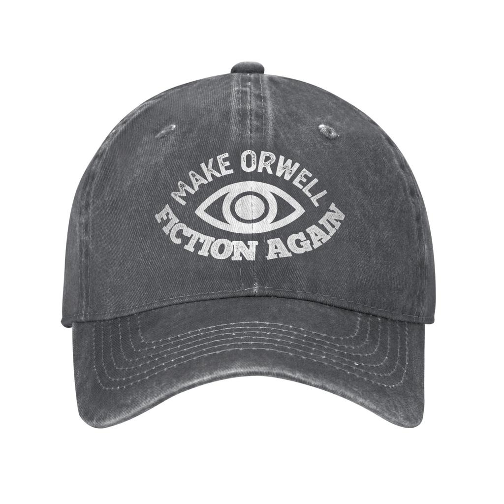 Män Kvinnor GÖR ORWELL FIKTION IGEN Kepsar Merch Basebollkeps Casual Snapback-hatt Justerbar