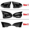 For Toyota Camry 2012-2017 Rearview Side Mirror Cover Wing Cap Sticker Exterior Door Rear View Case Trim Carbon Fiber Look Black