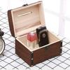 14.5*10*9.5cm Wooden Money Box With Lock And Key Secure Wood Piggy Bank For Saving Money Home Storage Boxes Bins Accessories